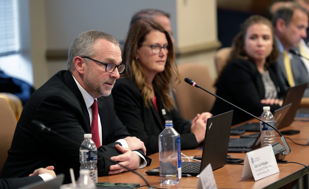 Formal CBP leadership meeting illustrating executive-level advisory context